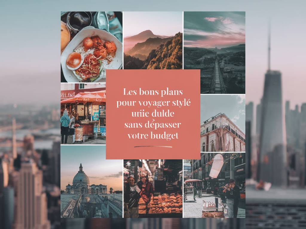 Les bons plans pour voyager stylée sans dépasser votre budget